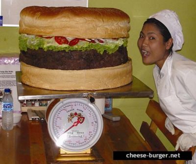 cel mai mare cheeseburger din lume