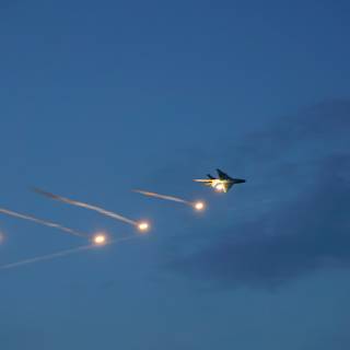 BIAS 2015 miting aviatic - MIG 21 lansand flares